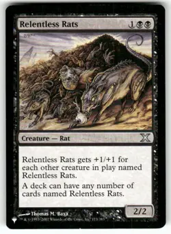 Relentless Rats U Fifth Dawn Normal 58 MTG LP - Image 1