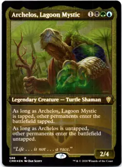 Archelos, Lagoon Mystic (Foil Etched) (Foil) Commander Legends, 588 NM - Image 1