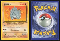 Pokemon TCG | Rhyhorn 61/64 | Common | Jungle | 1st Edition Moderately Played - Image 1