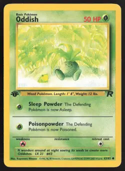 Pokemon TCG | Oddish 63/82 | Common | Team Rocket | 1st Edition Lightly Played - Image 2