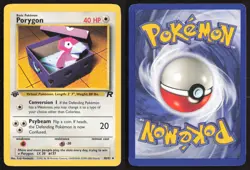 Pokemon TCG | Porygon 48/82 | Uncommon | Team Rocket | 1st Edition LP - Image 1