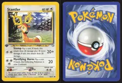 Pokemon TCG | Stantler 76/111 | Common | Neo Genesis | 1st Edition LP - Image 1