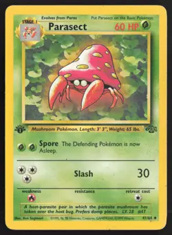 Pokemon TCG | Parasect 41/64 | Uncommon | Jungle | 1st Edition Moderately Played - Image 2