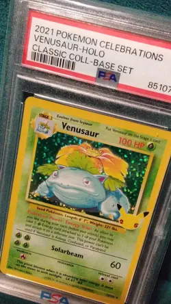 Pokemon Venusaur 15/102 Celebrations Classic Collection Holo PSA 9 2021 - Image 2