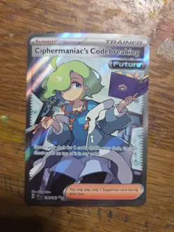 Pokemon Temporal Forces TCG Ciphermaniac's Codebreaking Ultra Rare 198/162 - Image 1