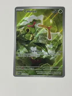 Caterpie 172/165 Illustration Rare Pokemon TCG Scarlet & Violet 151 NM - Image 1