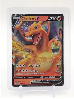 CHARIZARD V 2020 POKEMON SWSH DARKNESS ABLAZE HOLO RARE FA 019/189 Q6650 - Image 1