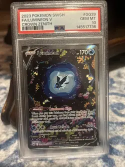 2023 Pokemon Sword And Shield Crown Zenith Fa Lumineon V #GG39 PSA 10 - Image 3