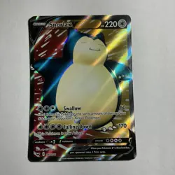 Snorlax V 197/202 Sword & Shield NM Ultra Rare Full Art Pokemon Card - Image 1