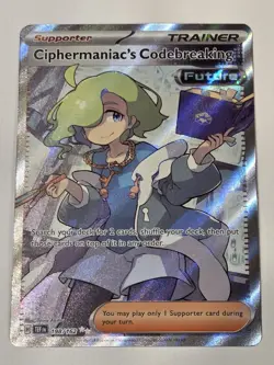 Pokemon Ciphermaniac's Codebreaking 198/162 Full Art SV Temporal Forces - Image 1