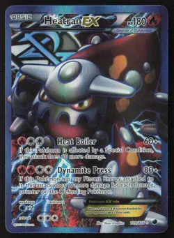 2013 Pokemon Black & White Plasma Freeze Full Art Heatran-EX #109 ES6-2 - Image 1