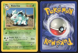 Pokemon TCG | Nidorina 40/64 | Uncommon | Jungle | 1st Edition Lightly Played - Image 1