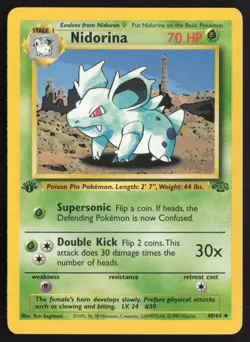 Pokemon TCG | Nidorina 40/64 | Uncommon | Jungle | 1st Edition Lightly Played - Image 2