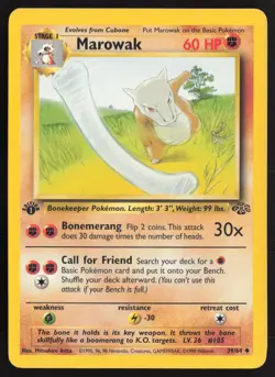 Pokemon TCG | Marowak 39/64 | Uncommon | Jungle | 1st Edition Lightly Played - Image 2