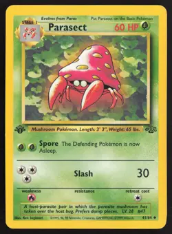 Pokemon TCG | Parasect 41/64 | Uncommon | Jungle | 1st Edition Lightly Played - Image 2