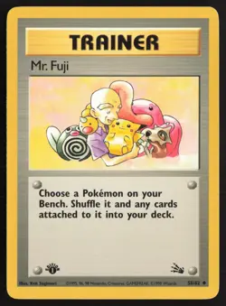 Pokemon TCG | Mr. Fuji 58/62 | Uncommon | Fossil | 1st Edition Lightly Played - Image 2