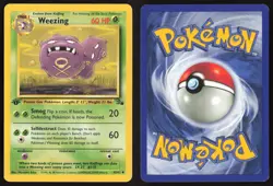 Pokemon TCG | Weezing 45/62 | Uncommon | Fossil | 1st Edition Lightly Played - Image 1