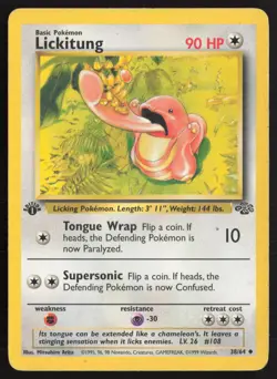 Pokemon TCG | Lickitung 38/64 | Uncommon | Jungle | 1st Edition Lightly Played - Image 2