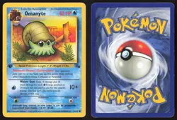 Pokemon TCG | Omanyte 52/62 | Common | Fossil | 1st Edition Lightly Played - Image 1