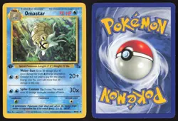 Pokemon TCG | Omastar 40/62 | Uncommon | Fossil | 1st Edition Lightly Played - Image 1