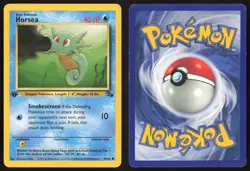 Pokemon TCG | Horsea 49/62 | Common | Fossil | 1st Edition Lightly Played - Image 1