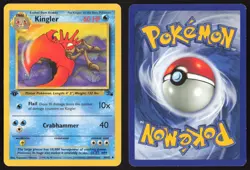 Pokemon TCG | Kingler 38/62 | Uncommon | Fossil | 1st Edition Lightly Played - Image 1