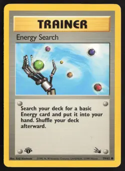 Pokemon TCG | Energy Search 59/62 | Common | Fossil | 1st Edition Lightly Played - Image 2
