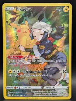 Pokemon Pikachu TG05/TG30 Swsh11: Lost Origin Trainer Gallery Holo RAW/NM - Image 1