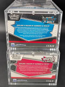 2x Pokemon SV10.5 Black Bolt White Flare Sealed Booster Bundle Display W/Acrylic - Image 3