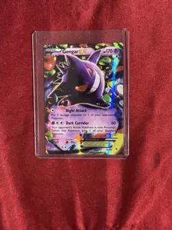 Pokemon Gengar TCG EX Card 34/119 2014 with Protective Sleeve Holo Rare - Image 3