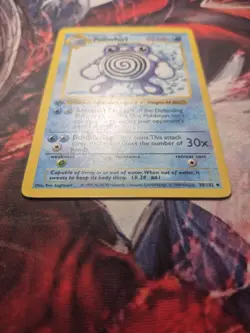 Poliwhirl 38/102 - Base Set 1st Edition Shadowless Uncommon WOTC Pokemon MP - Image 4