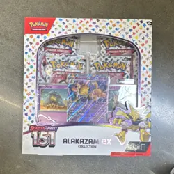 Pokemon Scarlet & Violet 151 Alakazam ex Collection Box Booster Promo Cards - Image 1