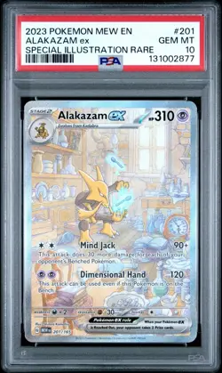 POKEMON TCG | ALAKAZAM ex 201/165 | SV 151 | PSA 10 - Image 1