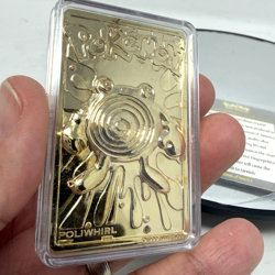 Pokemon Poliwhirl 23k Gold Plated Trading Card With Authenticity Card - Image 2