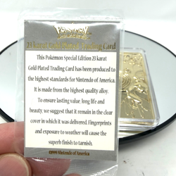 Pokemon Poliwhirl 23k Gold Plated Trading Card With Authenticity Card - Image 5