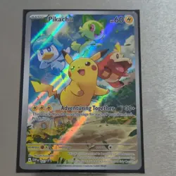 Pokemon Pikachu Promo Full Art Holo SVP EN 027 Basic 60HP English Card - Image 1