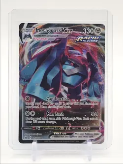 METAGROSS VMAX 2021 POKEMON SWSH CHILLING REIGN HOLO RARE FA 113/198 Q6650 - Image 1