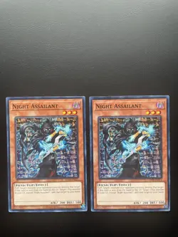 Yugioh Night Assailant OP19-EN016 Unlimited Edition Common LP X2 - Image 1