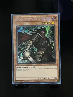 Yu-Gi-Oh! Armageddon Knight *SECRET RARE* RA03-EN002 1st Edition NM/M - Image 1