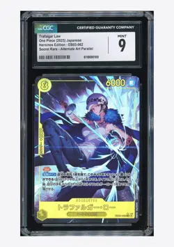One Piece CGC 9 Trafalgar Law SEC Alt Art 2025 EB03-062 EB03 Japanese - Image 1