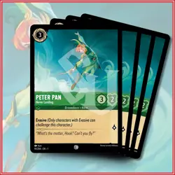 Disney Lorcana TCG: Peter Pan - Never Landing x4 | Common *IN STOCK* - Image 1