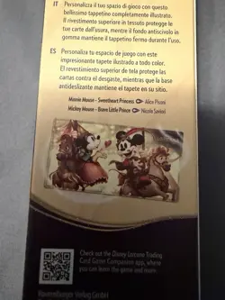 Park Exclusive Disney Lorcana TCG Foil Playmat Brave Little Tailor Mickey Minnie - Image 4