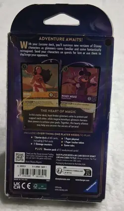 Disney Lorcana Trading Card Game The First Chapter Starter Deck Amber/amethyst 4050368981691 - Image 2