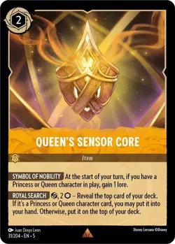 Disney Lorcana TCG - Shimmering Skies - Queen's Sensor Core - 31/204 - Image 1