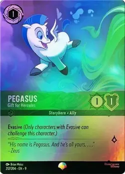 Pegasus 212/204 Disney Lorcana Fabled Epic Holo Foil Card NM - Image 1