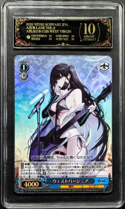 Weiss Schwarz Cards JPN. Azur Lane West Virginia ‌SR S119-113S PCG 10 PRISTINE - Image 1