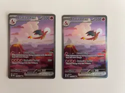 Pokemon Charizard EX Lot of 2 Cards Holo & Regular English Standard - Image 1