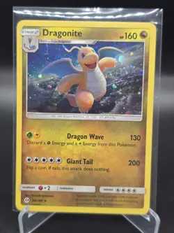 Dragonite 96/149 Sun & Moon Cosmos 2017 Holo Rare Pokemon Card - Image 1