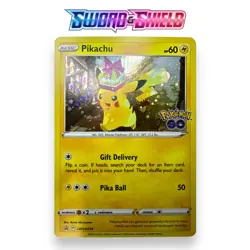 Pikachu SWSH234 Black Star Promo Pokemon Go Holo Card Mint NM - Image 1
