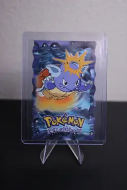 Wartortle 1999 Topps Pokemon Series 2 Card 8 of 12 Die Cut NM - Image 1